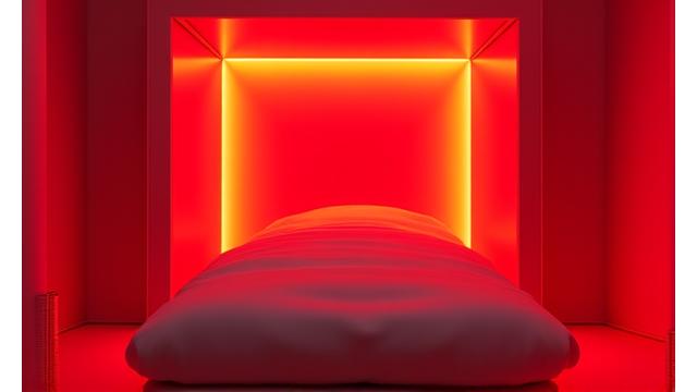 Full-body red light therapy booth or bed